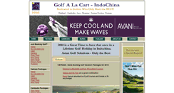 Desktop Screenshot of golfalacart-indochina.com